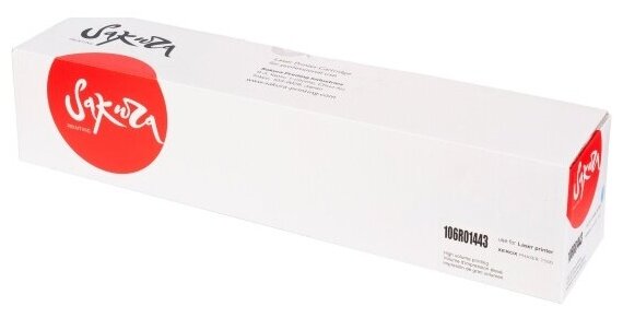 Картридж Sakura Printing Sakura 106R01443 для XEROX Phaser7500, голубой, 17800 к.