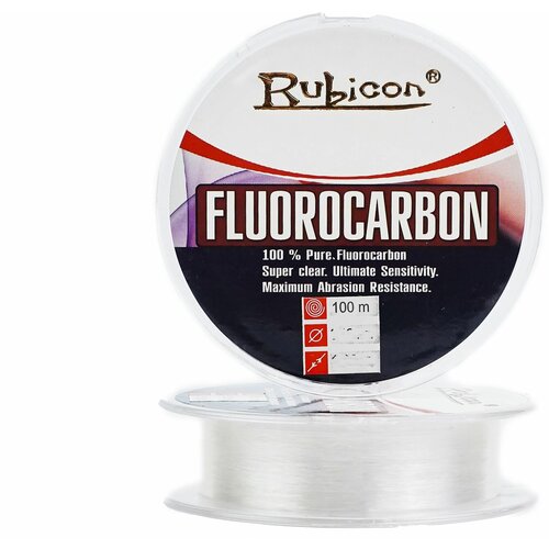 фото Леска флюорокарбоновая rubicon fluorocarbon 100 м 0,14 мм