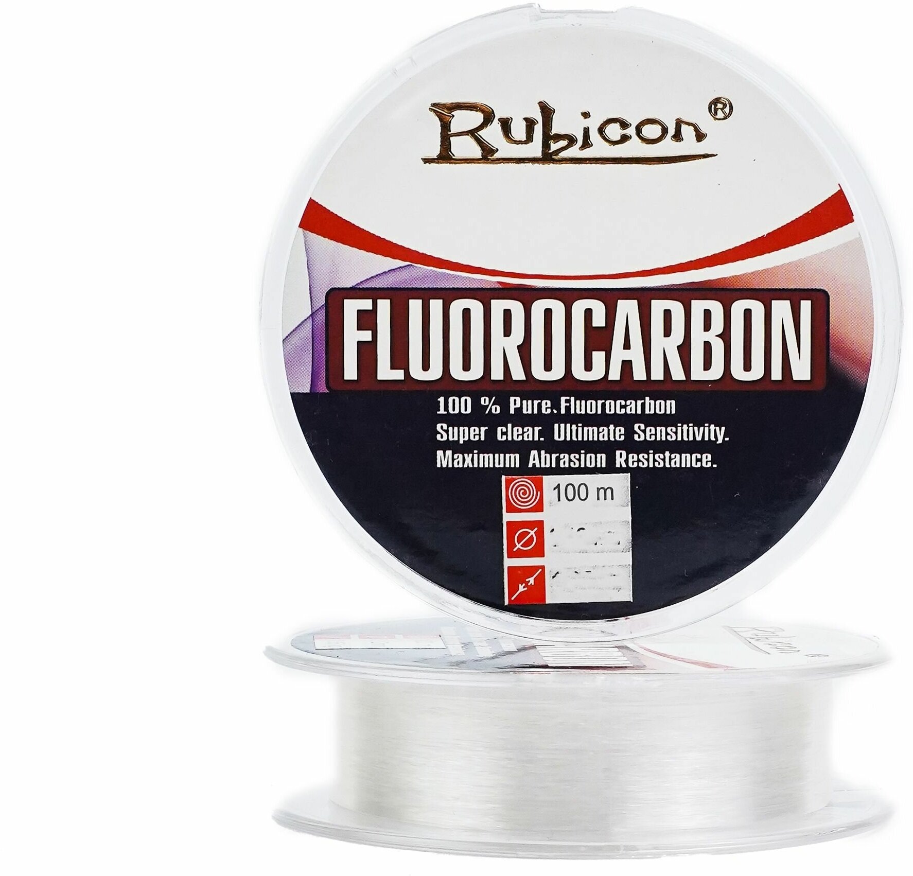 Леска флюорокарбон Rubicon 020мм 100м прозрачная 462100-020