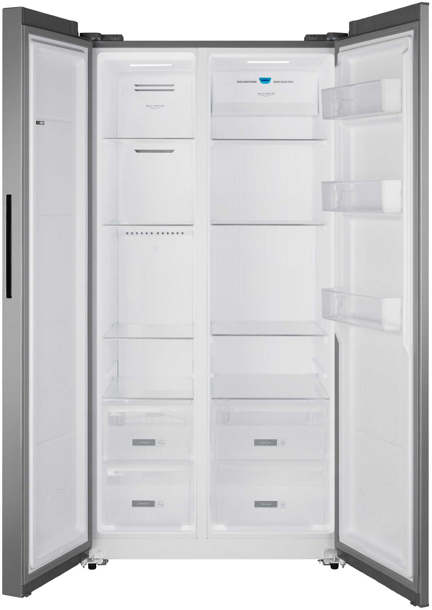 Отдельностоящий холодильник с инвертором Weissgauff Wsbs 600 X NoFrost Inverter - фотография № 3