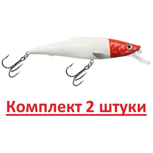 воблер aqua kloss 100mm цвет 049 Воблер AQUA KLOSS 100mm, цвет 016 (red head), 2 штуки