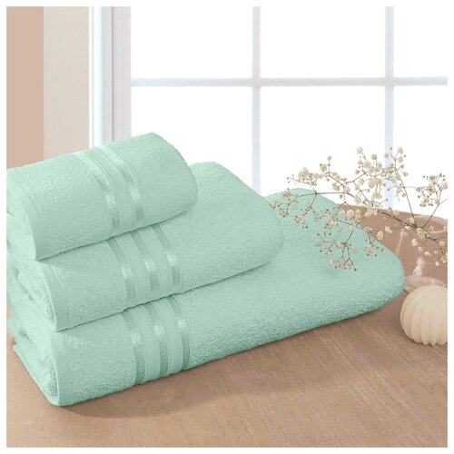 фото Доми полотенце для лица harmonika цвет: ментоловый 50х80 см dome