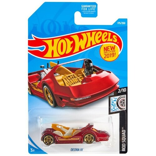 багги hot wheels т10968 1 32 красный желтый Машинка Hot Wheels коллекционная (оригинал) DEORA III бордовый/желтый