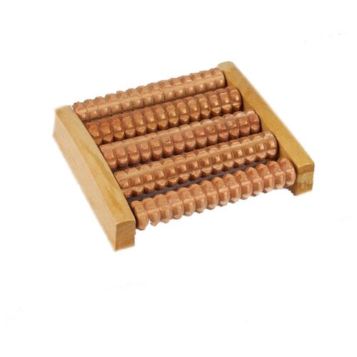 Роликовый массажер ONLITOP Ножное счастье 5 рядов дерево 415₽