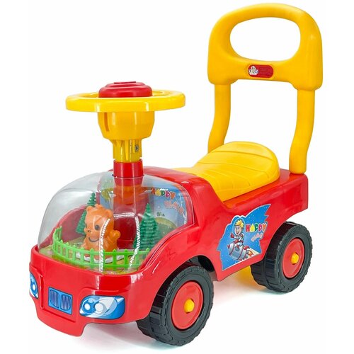 Каталка детская джип толокар пушкар машинка, автомобиль джип, сигнал на руле