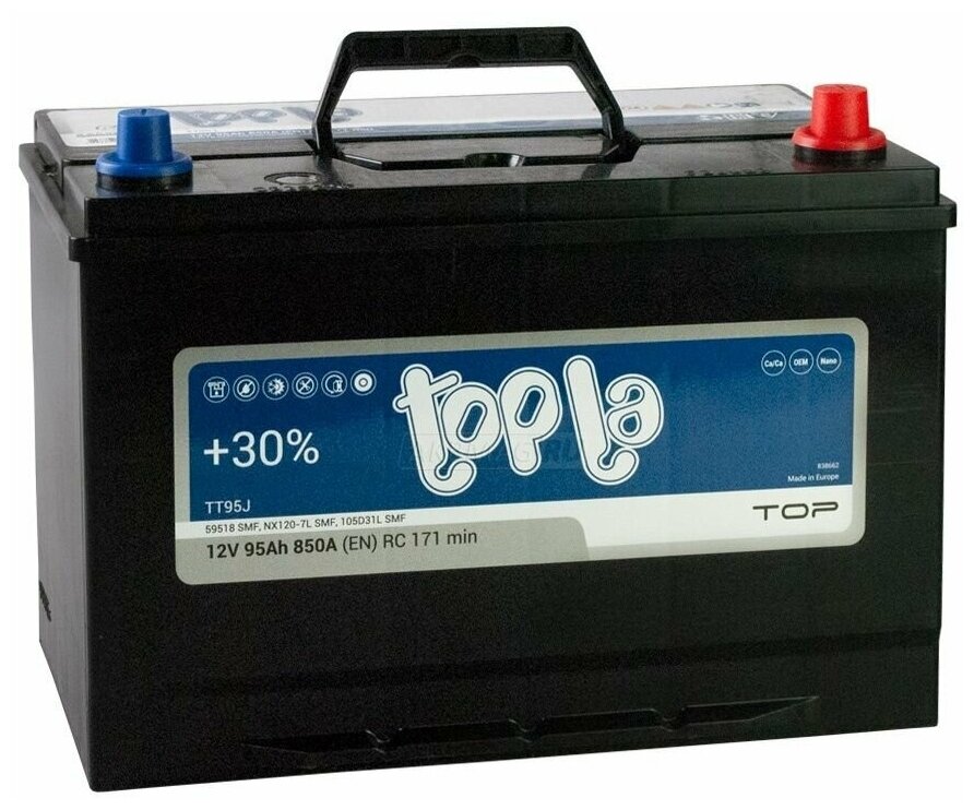 Аккумулятор Topla Top JIS 95 А. ч 850А 301x175x220 (118895, 59518)