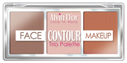 Alvin D'or Палетка для контурирования Face Contour Makeup Trio Palette, 02 medium