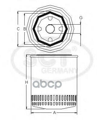 Sct Sm 124 Масляный Фильтр Sm124 SCT арт. SM 124