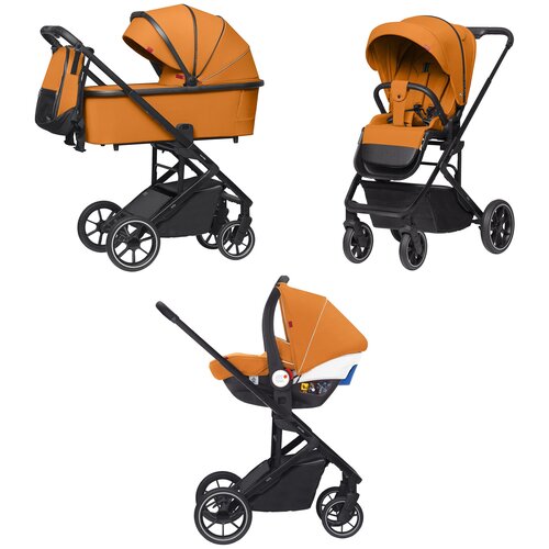 Детская коляска 3в1 CARRELLO Alfa CRL-6508 Sunrise Orange 2023