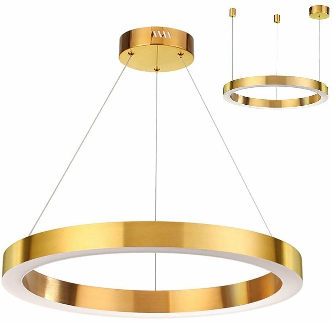 Подвесная люстра Odeon Light Brizzi 3885/35LG, LED, 35Вт, кол-во ламп:1шт, Золото