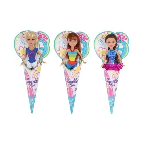Кукла, Sparkle Girlz, в рожке, 3 вида, 30см