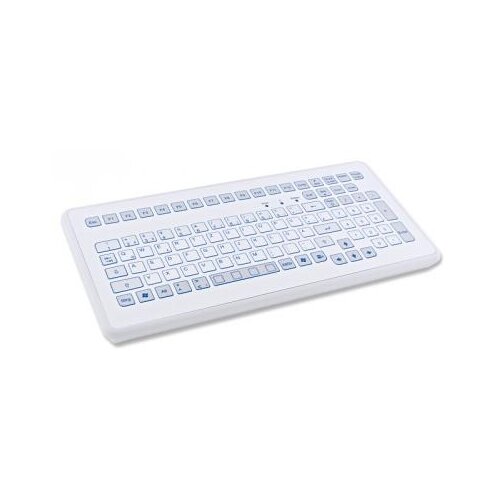 Клавиатура InduKey TKS-104c-KGEH-USB-US/CYR White USB белый, русская