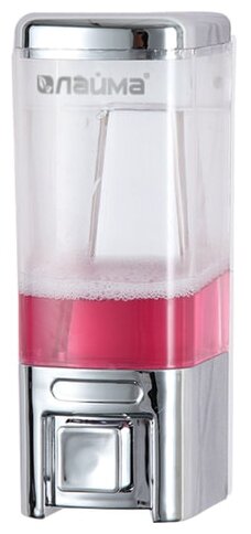 Диспенсер для жидкого мыла LAIMA, наливной, 0,48 л., хром, ABS пластик, 605053 - фотография № 1