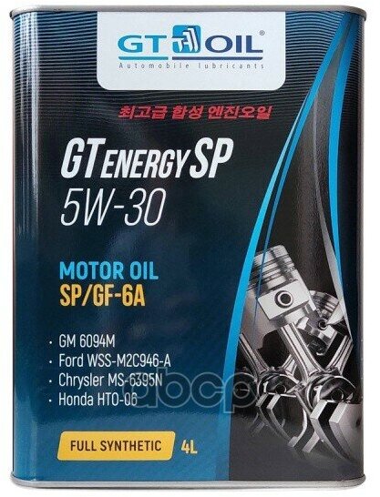 GT OIL Масло Моторное Gt Energy Sp/Gf-6A 5W30 4 L