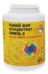 Рыбий жир концентрат омега-3 75% "Омегадети" капс. 750 мг №90