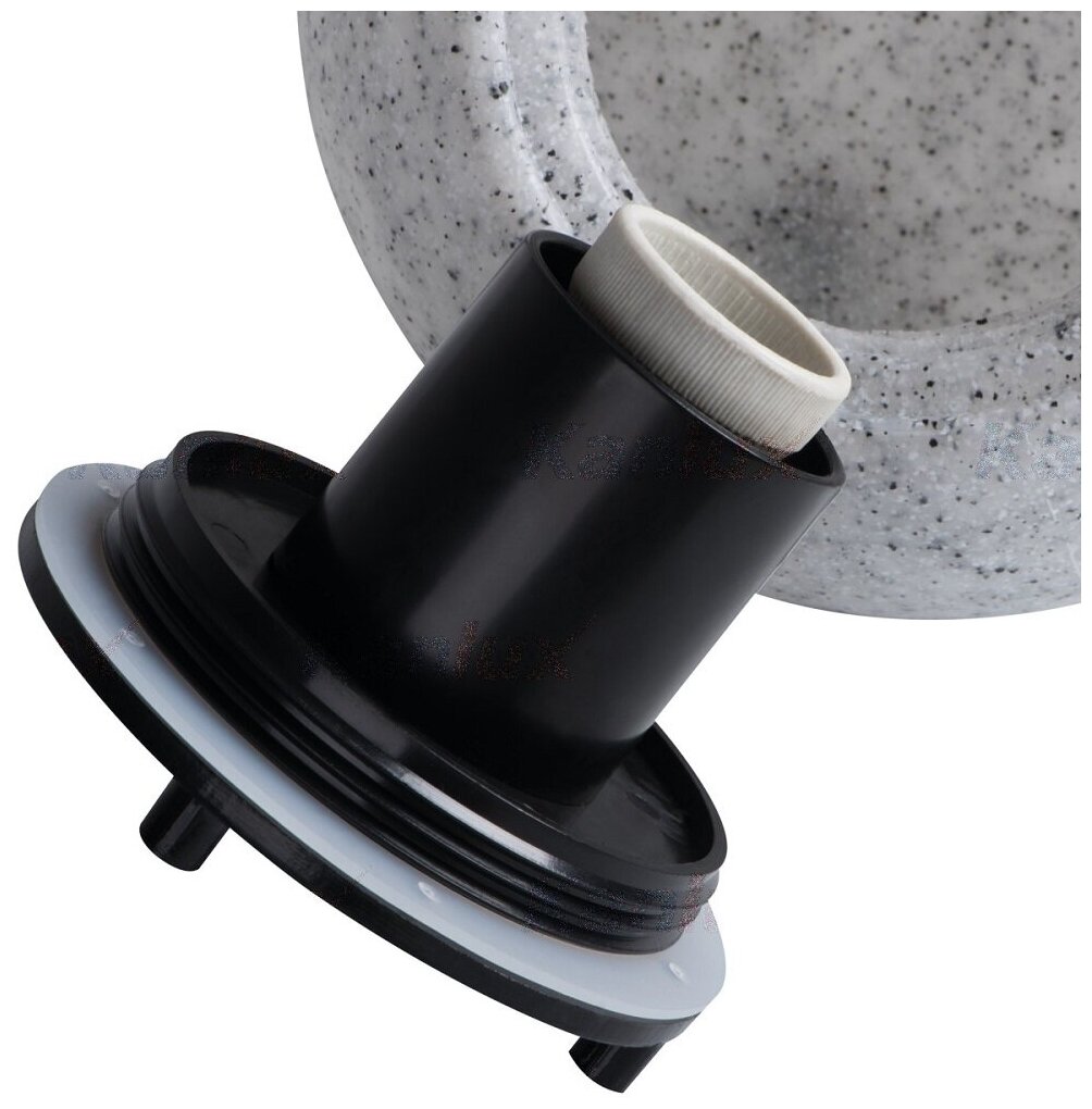 Kanlux Садовый светильник Stono 50, E27, 25 Вт, цвет арматуры: черный, цвет плафона серый - фотография № 5