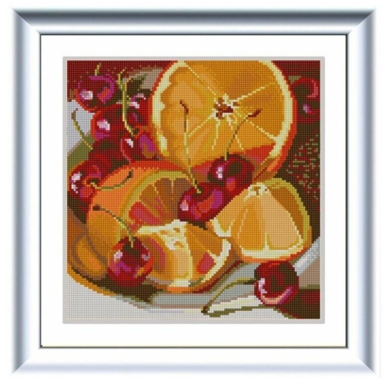 Рисунок на ткани Конёк "Апельсин", 25x25 см