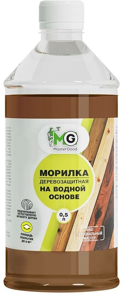 Морилка для дерева Good Master 0.5 л цвет эбеновое дерево - фото №4