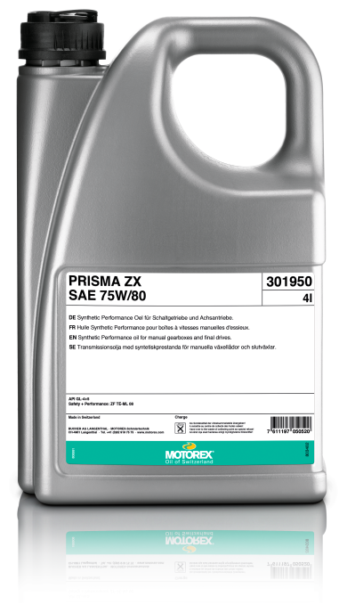 Масло трансмиссионное MOTOREX Gear Oil PRISMA ZX 75W80 GL-4+5 4л