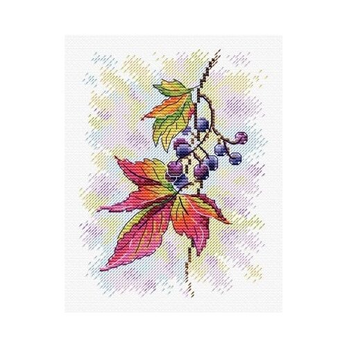 фото Набор для вышивания крестом жар-птица "душистая лоза", 16х12 см, арт. м-427