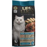 LEO&LUCY cухой холистик корм для стерилизованных кошек с ягненком, уткой и биодобавками 1,5кг - изображение