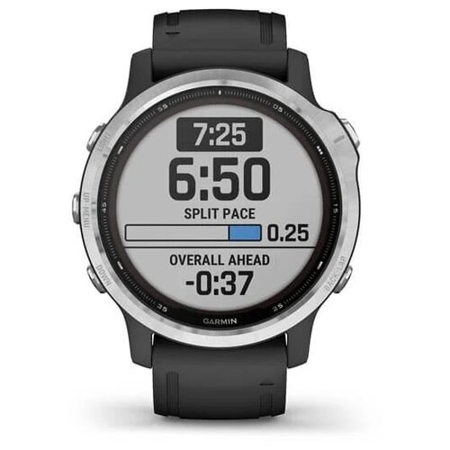 фото Умные часы garmin fenix 6 solar, серебристый/черный