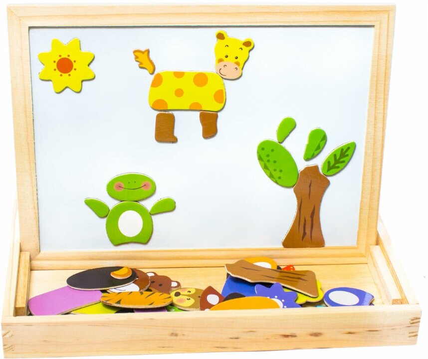 Игрушка деревянная Mapacha Чудо-чемоданчик Зоопарк - фото №14