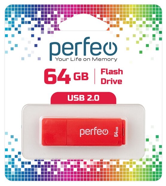 USB флешка Perfeo USB 64GB C04 Red