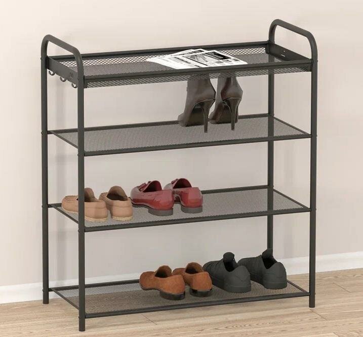 Подставка для обуви ЗМИ Подставка для обуви "Верона 24" (VERONA 24 shoe rack) черный ПДОВ24 Ч