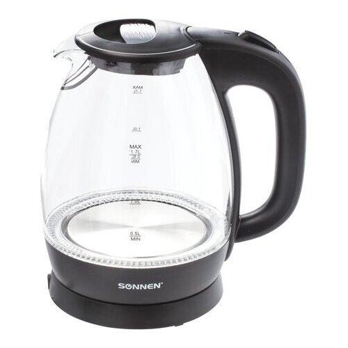 Чайник SONNEN KT-1786 17 л 2200 Вт закрытый нагревательный элемент стекло 453422 260000₽