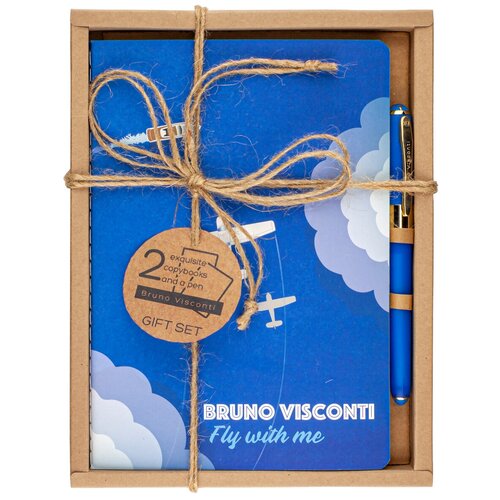 Набор подарочный BrunoVisconti, А5 (175 х 232 мм.), "FLY WITH ME", Арт. 7-40-001/45-3, обложка в ассортименте