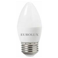 Лампа светодиодная LL-E-C37-6W-230-2,7K-E27 (свеча, 6Вт, тепл, Е27) Eurolux