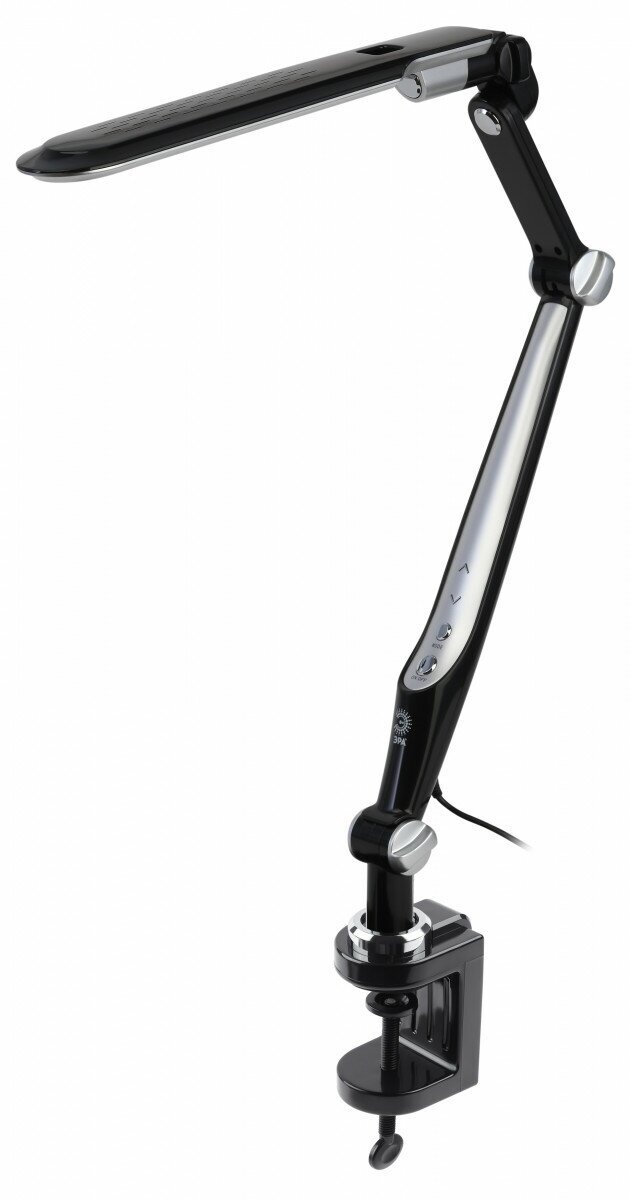ЭРА Настольный светильник ЭРА NLED-496-12W-BK светодиодный на струбцине черный