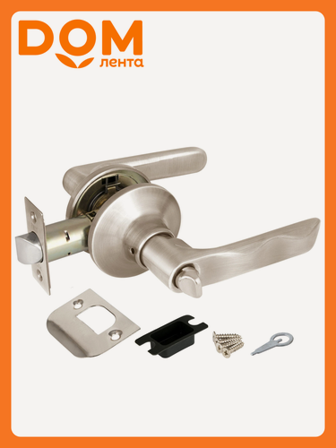 Изображение товара Дверная ручка-защелка PUNTO 6024 SN-B с фиксатором матовый никель