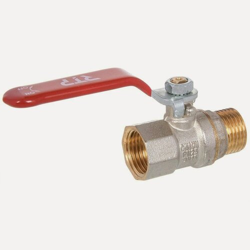 Изображение товара Кран для воды РосТурПласт 1/2' г-ш с ручкой PN25 — надежная запорная арматура для инженерных систем водоснабжения