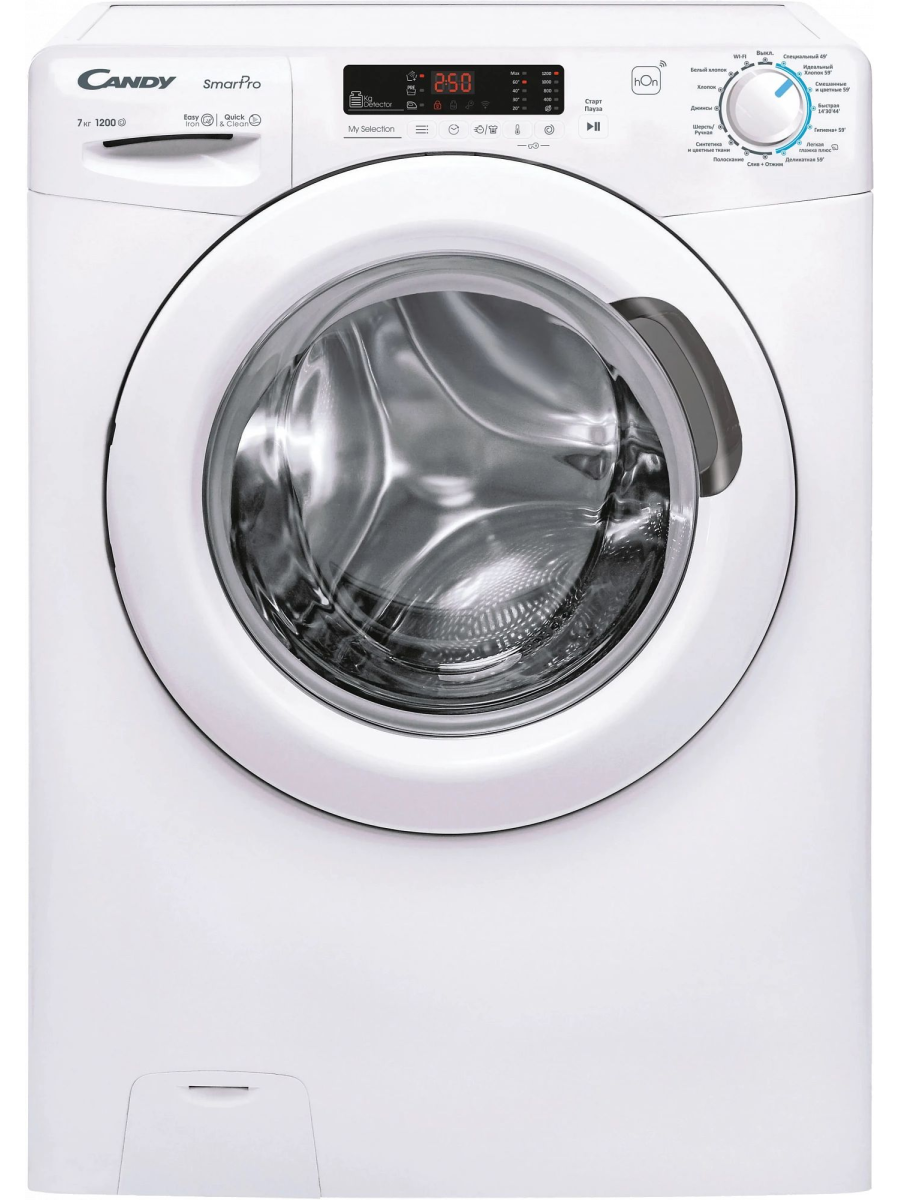 Стиральная машина Candy Smart Pro CSH41273DW/2-07 кл: A фронтальная, макс. загрузка:7кг белый