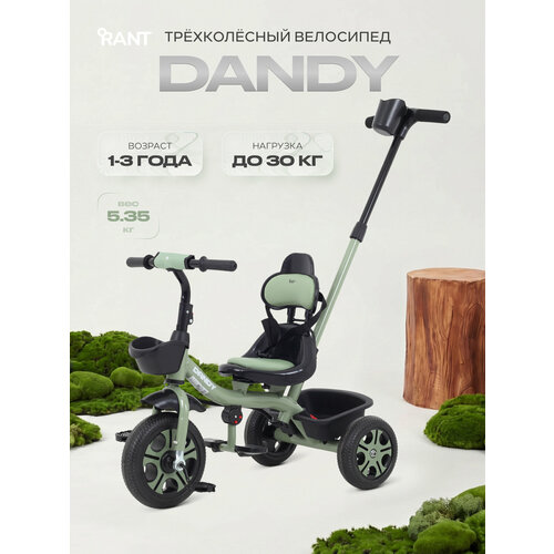 фото Велосипед детский трехколесный rant basic rb252 dandy, green (зеленый)