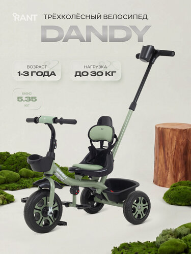 Изображение товара Велосипед детский трехколесный RANT basic RB252 DANDY, Green (зеленый)