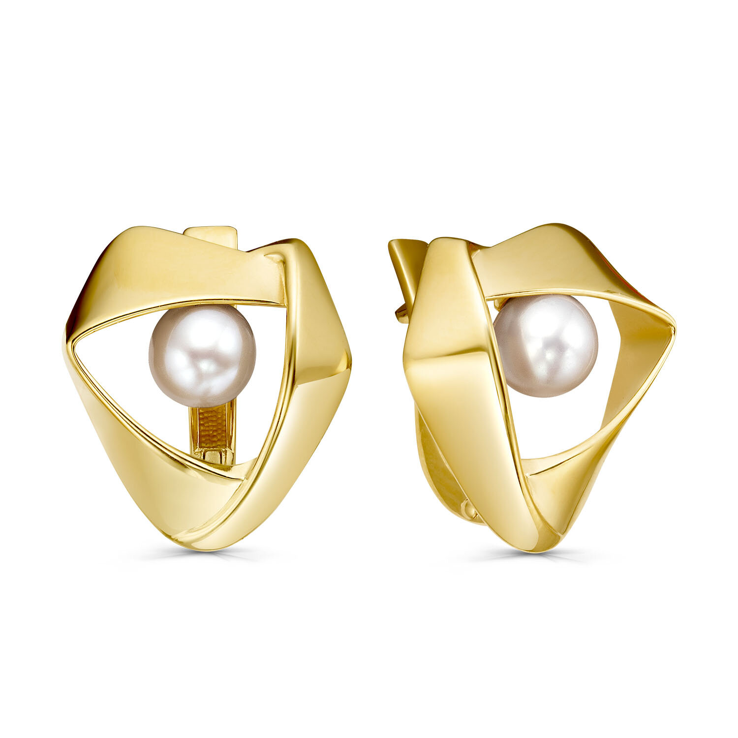 Серьги KABAROVSKY, серебро, 925 проба, жемчуг