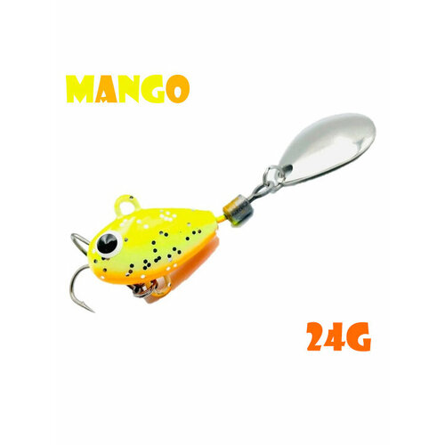 Блесна Тейл-Спиннер для рыбалки Uf-Studio Hurricane 24g #Mango