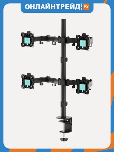 Изображение товара Кронштейн для 4 мониторов Onkron D421E, 10"-32", черный