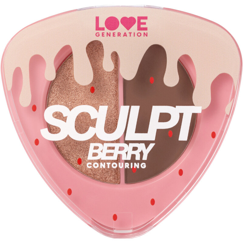 Палетка для контуринга лица Love Generation Contouring Face Palette "SculptBerry" тон 02