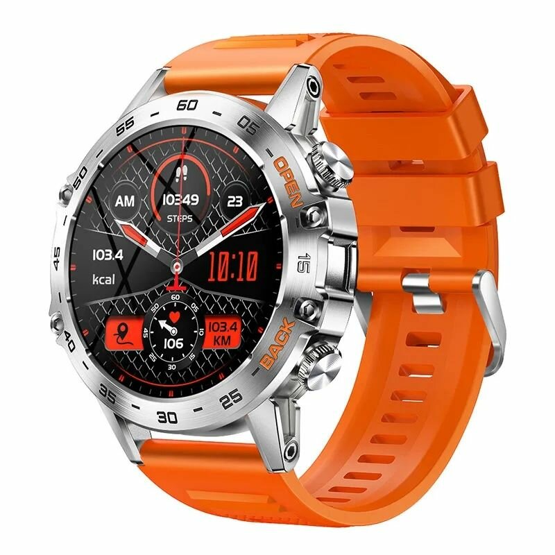 Смарт-часы MELANDA Steel, 1,39 дюйма, водостойкие, IP68 Bluetooth Вызов + спортивный фитнес-трекер монитор здоровья умные часы для Android IOS