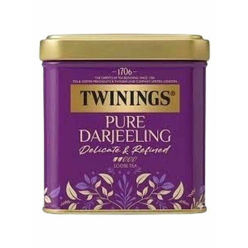 фото Чай черный листовой twinings pure darjeeling, 100 г