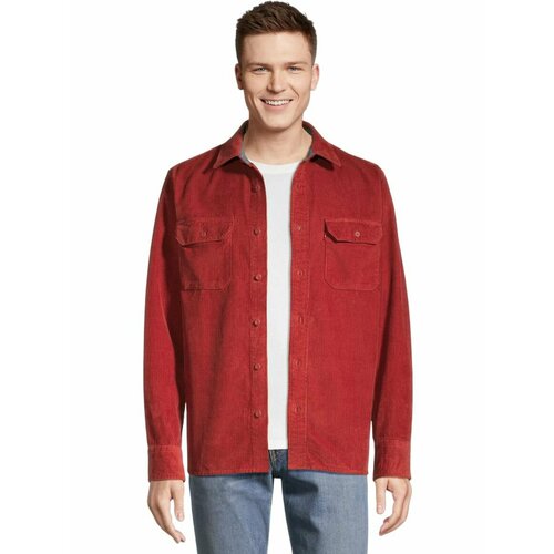 фото Рубашка levi's men classic worker shirt, размер s, бордовый
