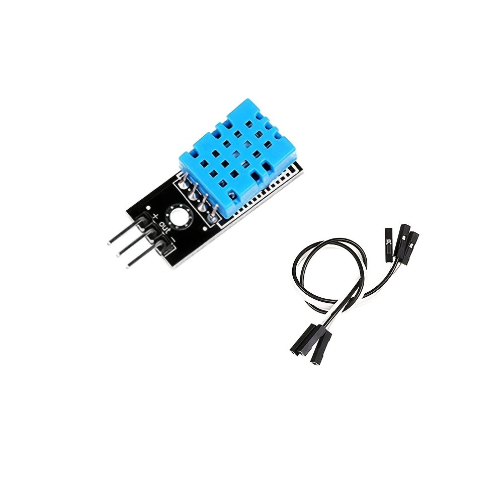 Модуль датчика температуры и влажности DHT11 для Arduino, с подсветкой и проводами, 2 шт.