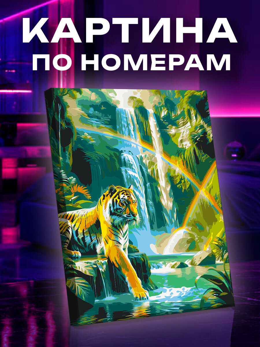 Картина по номерам Тигр