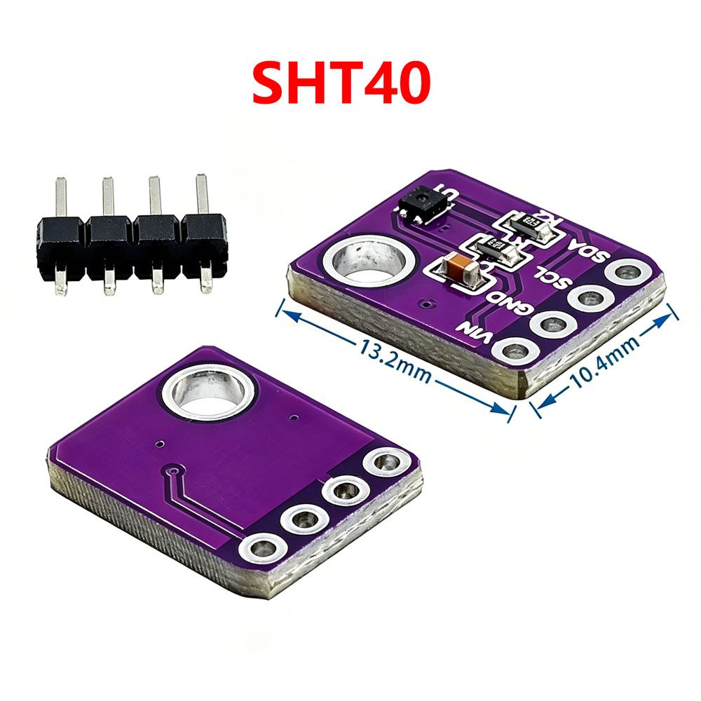 SHT30 SHT31 SHT35 SHT40 SHT41 SHT45 Модуль цифрового выходного датчика температуры и влажности с интерфейсом IIC I2C 3,3 В GY-SHT30-D