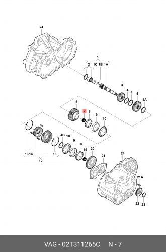 Сепаратор Игольч. Подшипника Audi A3 2001-2007