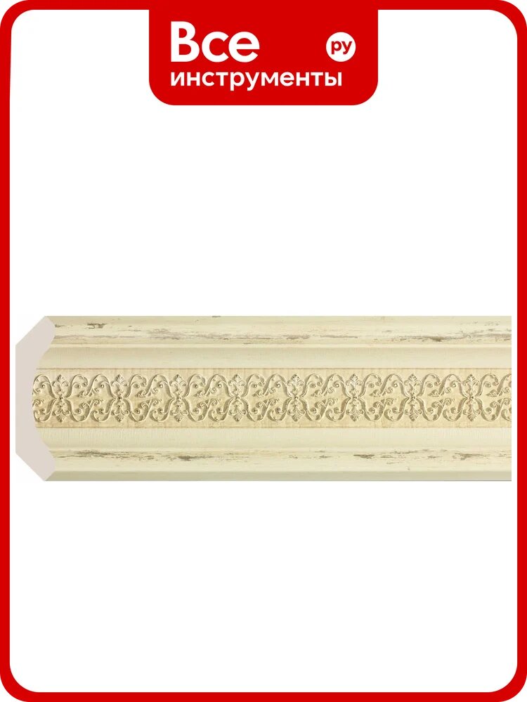 Карниз Cosca Decor 168-1028 89 мм, бежевый с патиной СПБ016727